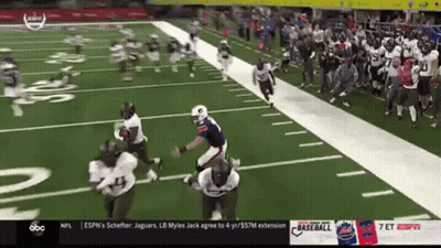 Football Game On ESPN And ABC GIF