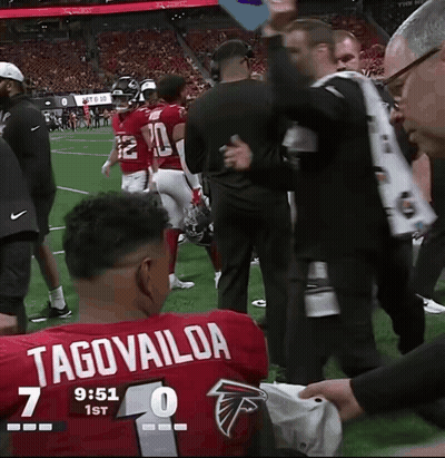 Football Game On Field With Atlanta GIF