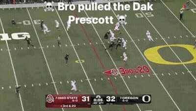 Football Game On Field With Scoreboard GIF