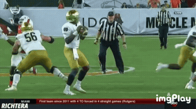 Football Game On Miami Richtera Team GIF