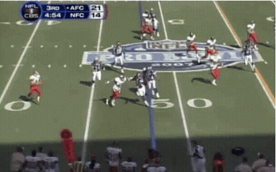 Football Game On Pro Bowl Field GIF