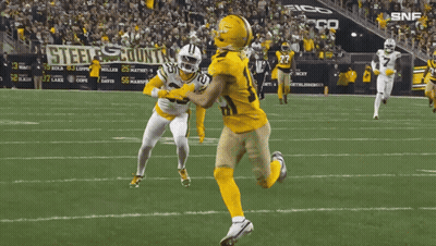 Football Game On Steelers Country Field GIF