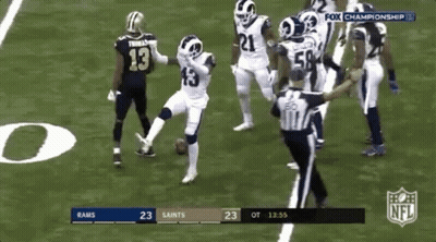 Football Game Rams Vs Saints GIF