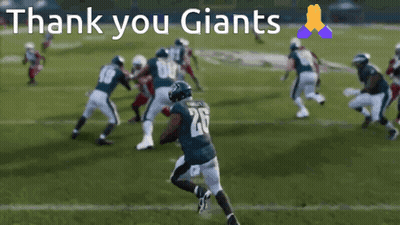 Football Game Saying Thank You Giants GIF