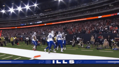 Football Game Screen Saying Touchdown GIF