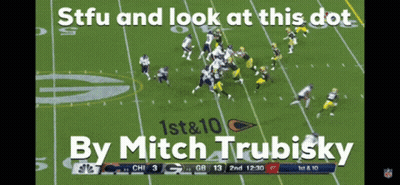 Football Game Screenshot STFU Look At This Dot By Mitch Trubinsky GIF