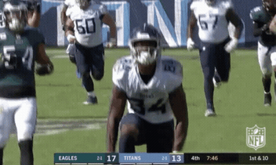 Football Game Titans Vs Eagles GIF