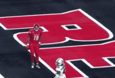 Football Game Underway With Score 40 GIF