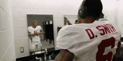 Football Game With Alfa On Sidelines GIF