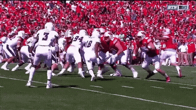 Football Game With Crowd Watching GIF