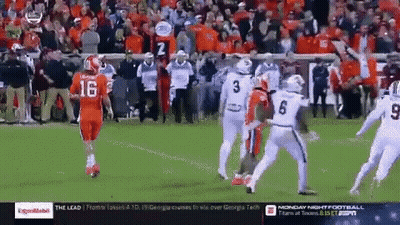 Football Game With Monday Night Football Sign GIF