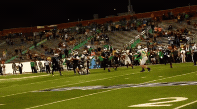 Football Game With Number 2 On Sideline GIF