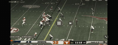 Football Game With Number 32 On Sideline GIF