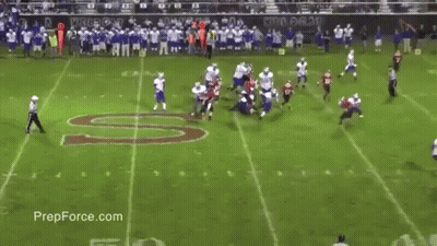 Football Game With Prepforce.com Logo GIF