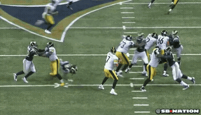 Football Game With SB Nation Logo GIF