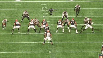 Football Game With STOP On Field GIF