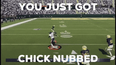 Football Game You Just Got Chick Nubbed GIF