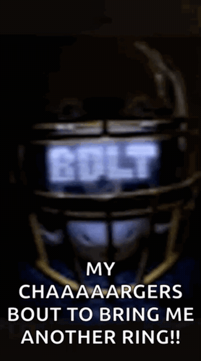 Football Helmet With Bolt GIF
