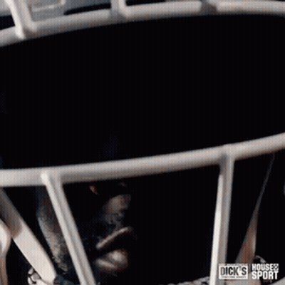 Football Helmet With Dick's Sport Logo