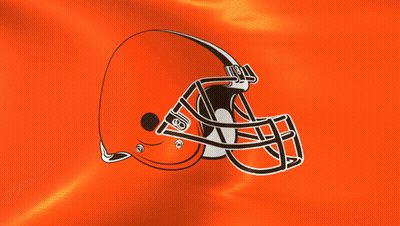 Football Helmet With Letter G On Orange Background GIF