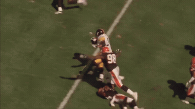 Football Player 27 Being Tackled GIF