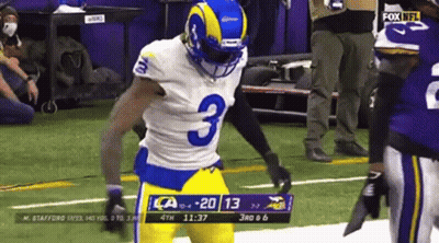 Football Player #3 Running GIF
