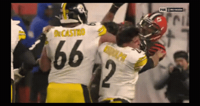Football Player 66 Being Tackled GIF