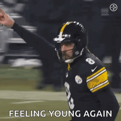 Football Player Arms Outstretched Feeling Young Again GIF