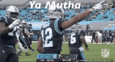 Football Player Arms Up Bloxy After Owning KFS GIF