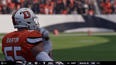 Football Player Barton On Field GIF