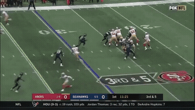 Football Player Being Tackled GIF