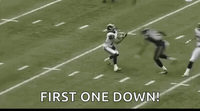 Football Player Being Tackled GIF