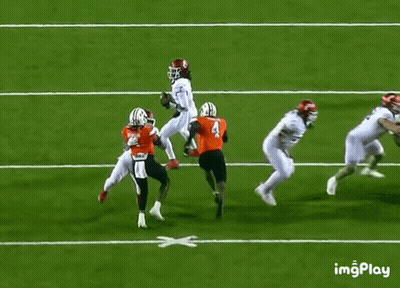 Football Player Benson Being Tackled GIF