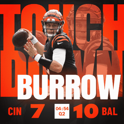 Football Player Burrow Poster GIF