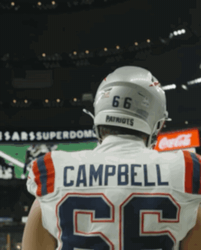 Football Player Campbell Jersey GIF
