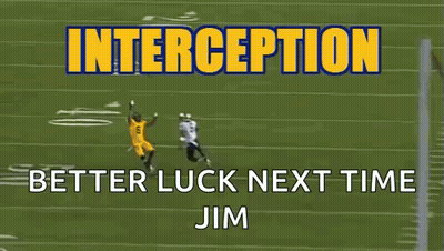Football Player Catching Ball Interception Better Luck Next Time Jim GIF
