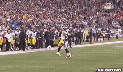 Football Player Catching Ball With SB Nation Logo GIF