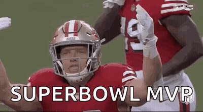 Football Player Celebrating Super Bowl Victory GIF