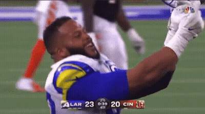 Football Player Celebrating Touchdown GIF