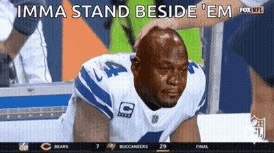 Football Player Crying With Imma Stand Beside Em GIF