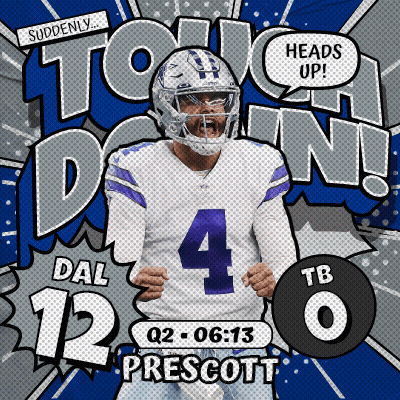 Football Player Dal 12 Prescott Advertisement GIF