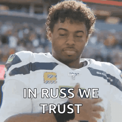 Football Player Eyes Closed In Russ We Trust GIF