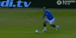 Football Player Fell Into The Trap GIF