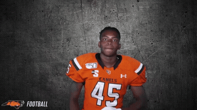 Football Player For The Camels Number 45 GIF