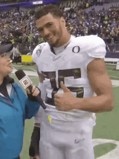 Football Player Giving Thumbs Up GIF