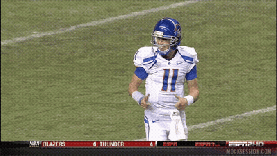 Football Player Giving Thumbs Up In College Game GIF