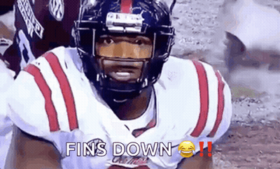 Football Player Helmet Jersey Fin 'S Down GIF