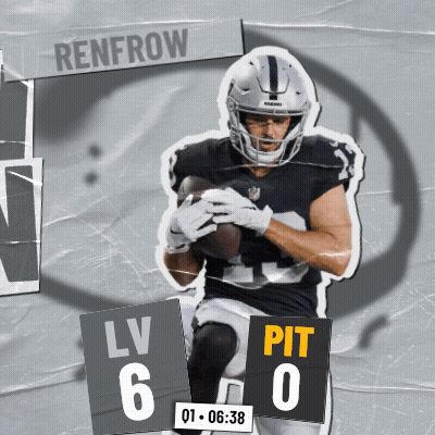 Football Player Holding Ball Score 6 To 0 GIF