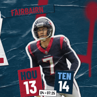 Football Player Holding Sign Hou 13 Ten 14 GIF