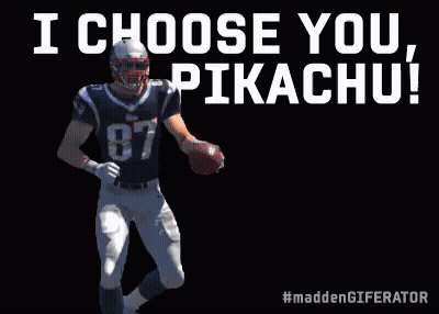 Football Player I Choose You Pikachu GIF